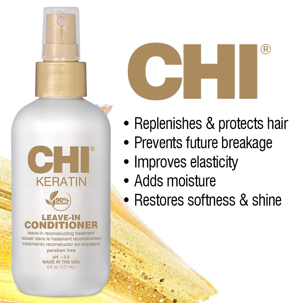 CHI Keratin LeaveIn Conditioner, 6 oz