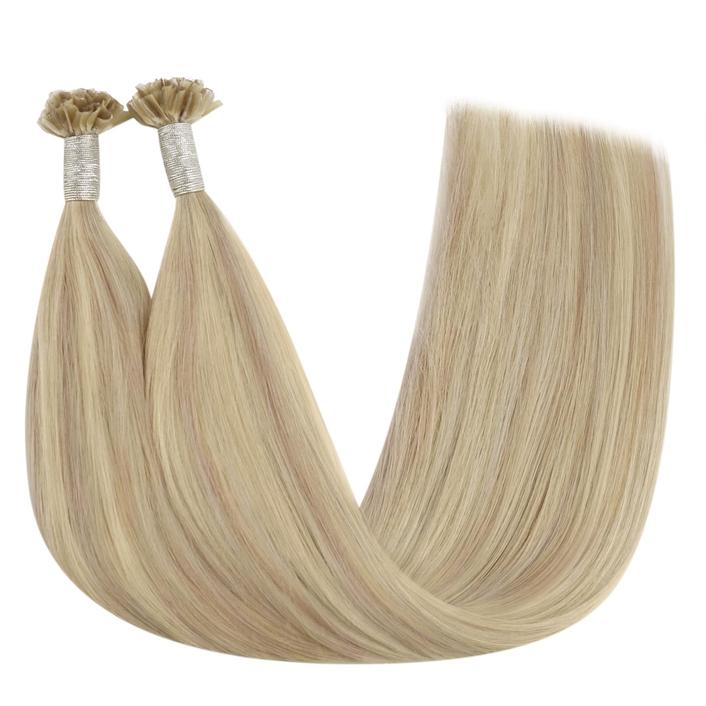 REMY premium Micro Link Hair Extensions Highlight Micro Loop Hair Extensions Real Human Hair Light Brown Highlights Blonde Micro Extensions Real Human Hair Add Hair Volume 18 Inch 50s/50g
