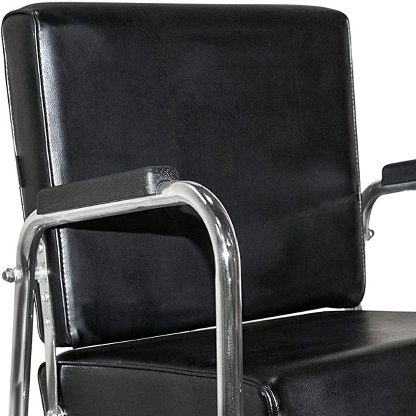 Chromium 'Ella' Professional Auto Recline Shampoo Chair [5028] by PureSana, Premium Vinyl Material, High Density Foam Cushions and Durable Steel Construction.