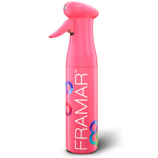 FRAMAR Premium Hair Spray Bottle - Continuous Spray Bottle For Hair, Mist Spray Bottle, Curly Hair Products For Women, Water Spray Bottle For Plants, Vaporisateur Bouteille, Mister Spray Bottle (Pink)