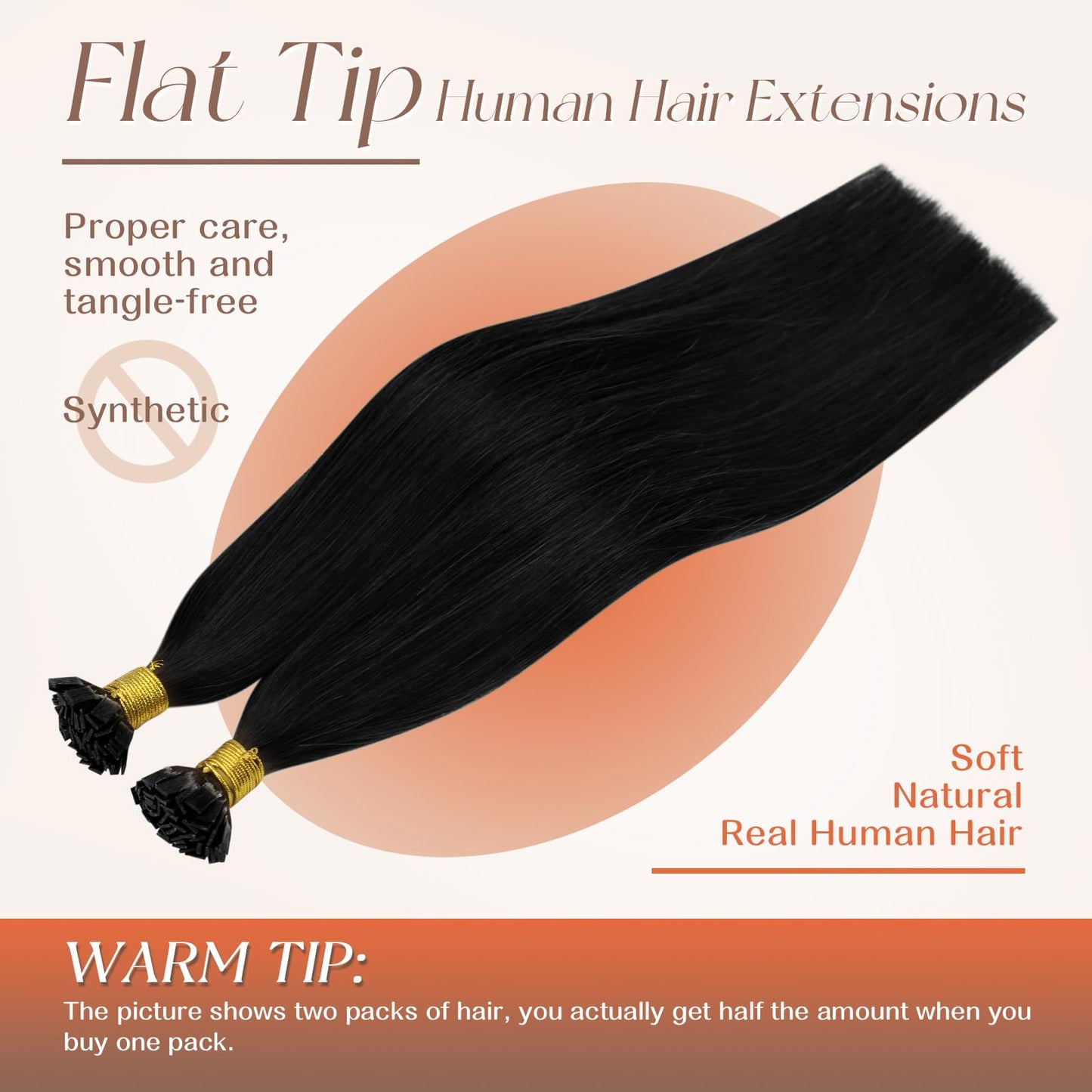 Remy Flat Tip Hair Extensions Human Hair Keratin Fusion Hair Extensions Real Human Hair Extensions for Women 50G/50S Warm Ash Blonde Highlight Bleach Blonde 16inch