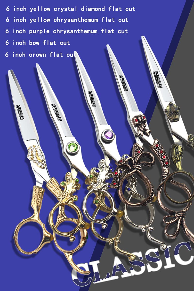 6 inch Professional Hairdressing Scissors Set, Hairdresser Special Scissors Set, Sharp Multifunctional Scissors Set, Stainless Steel Hairdressing Scissors