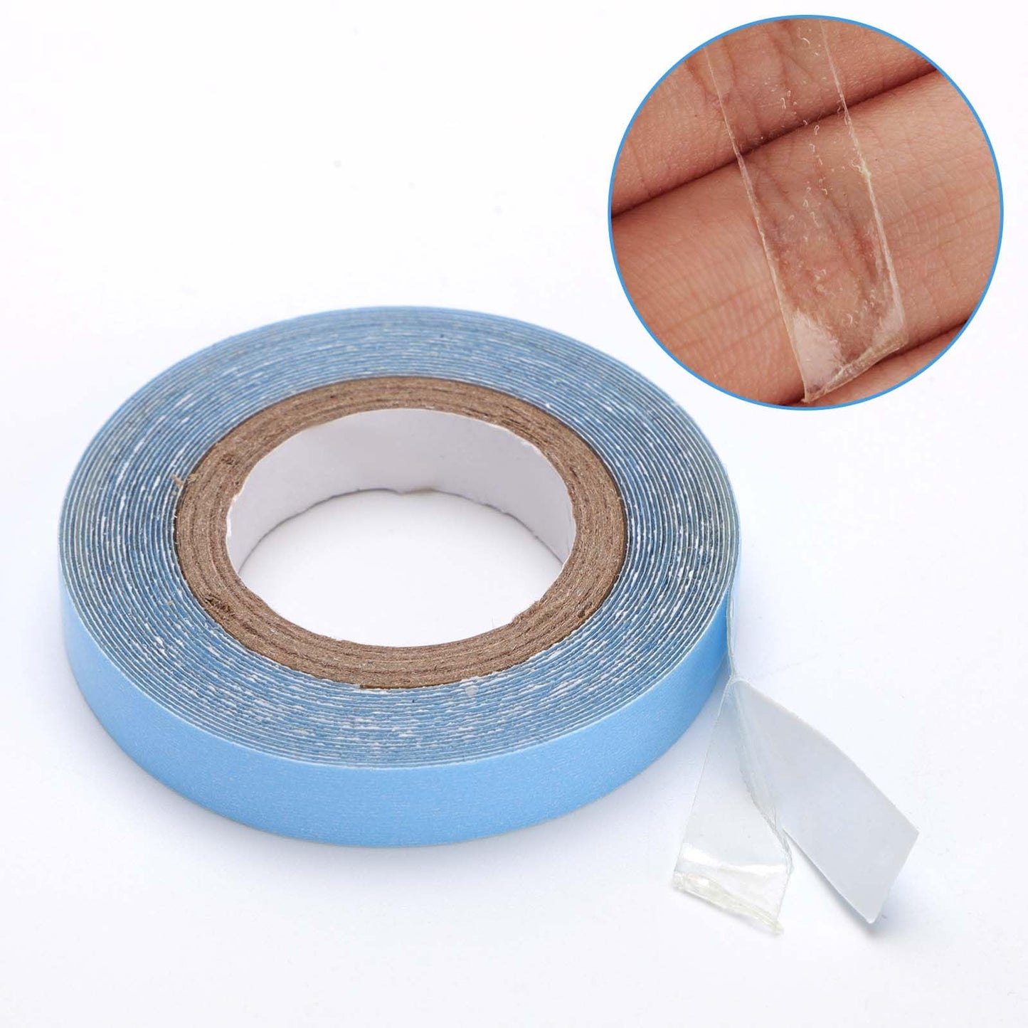 2 Rolls Hair Extension Tape, 9.84 Feet Hair Wig Tape Double Sided Adhesive Tape for Hair Extensions Hair Extension Strips Tabs Beauty Tools Hairstyling Essentials for Girls Women