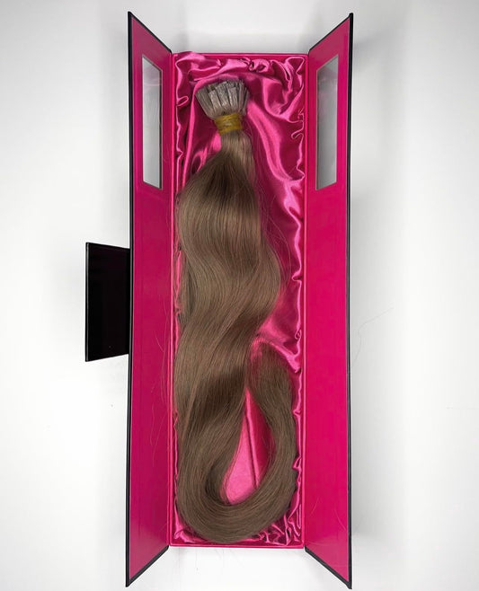 Hair Kandy Extensions - Luxurious 100% Vietnamese Human Hair - Silky - Soft - Natural Cuticle Intact - 20 inches - Light Brown (Light Brown, 20inch-50g