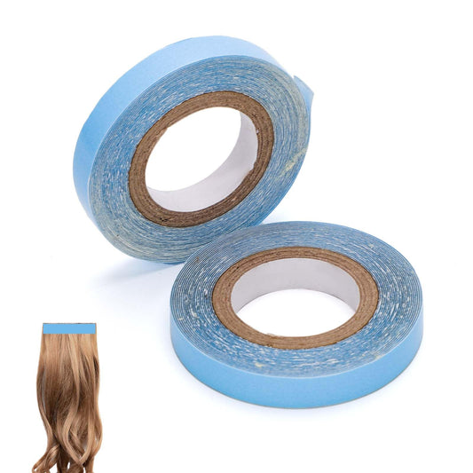 2 Rolls Hair Extension Tape, 9.84 Feet Hair Wig Tape Double Sided Adhesive Tape for Hair Extensions Hair Extension Strips Tabs Beauty Tools Hairstyling Essentials for Girls Women