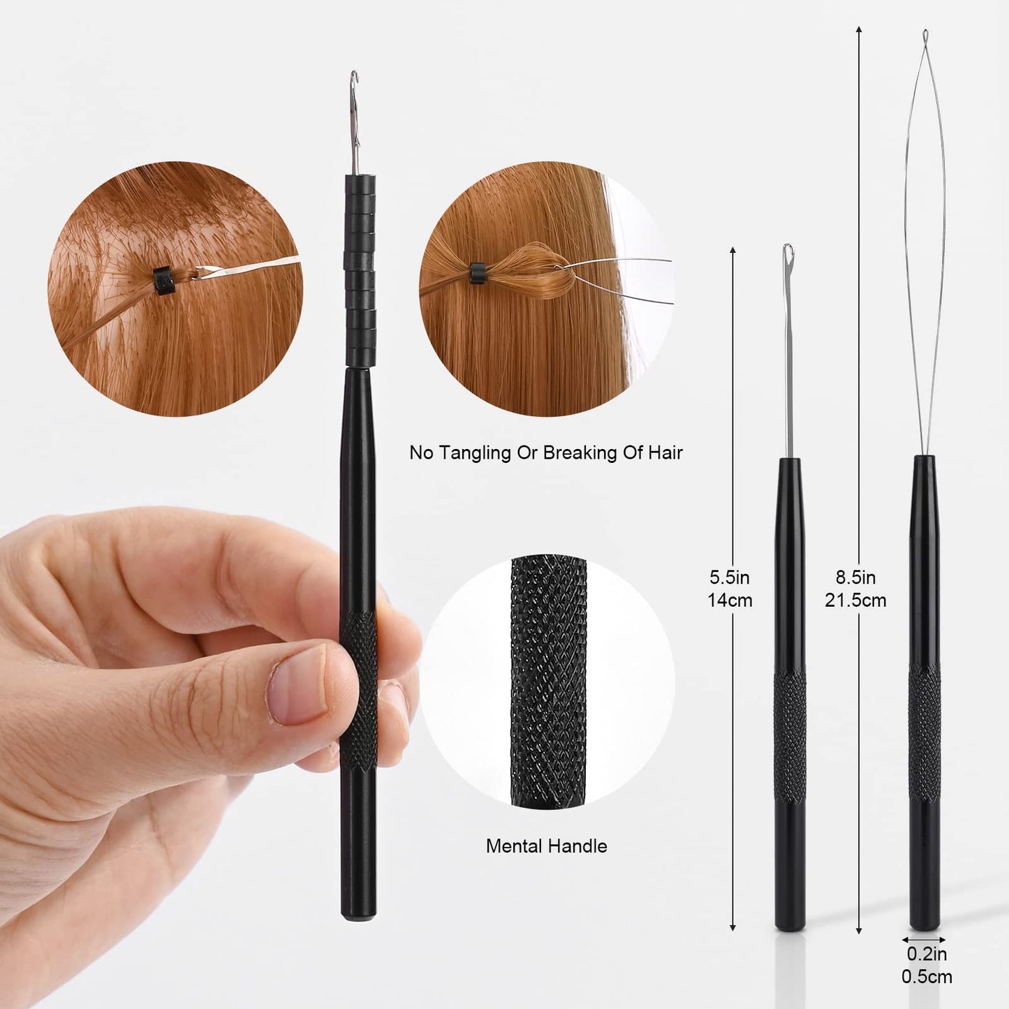 EHDIS Tape in Hair Extensions Pliers Stainless Steel Flat Surface Extensions Tape Sealing Clamp Pliers Tool (Type A)