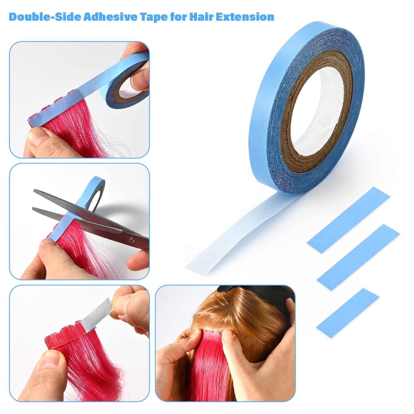 EHDIS Tape in Hair Extensions Pliers Stainless Steel Flat Surface Extensions Tape Sealing Clamp Pliers Tool (Type A)