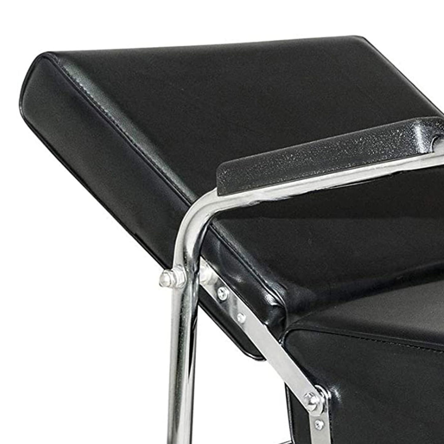 Chromium 'Ella' Professional Auto Recline Shampoo Chair [5028] by PureSana, Premium Vinyl Material, High Density Foam Cushions and Durable Steel Construction.