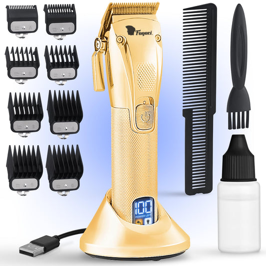 Fagaci Professional Hair Clippers for Barbers with Precise Cutting, Turbo Power Cordless Hair Clippers for Men Professional, Clippers for Hair Cutting, Maquina de Cortar Cabello, Men Hair Clippers Kit