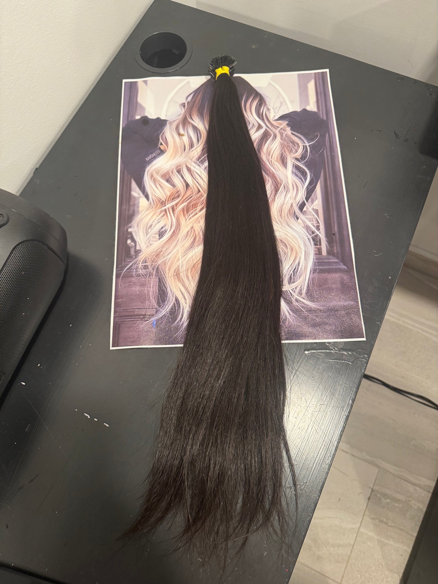 Extensions russe 22’’ noir #1 100g kératine