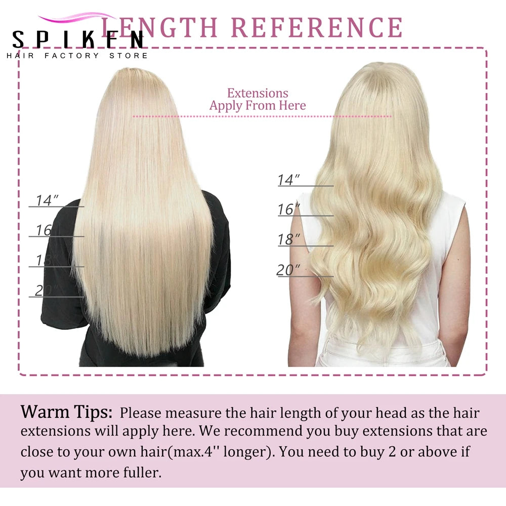 Invisible Wire in Human Hair Extensions Straight  4 Clips in Hair Extensions Human Hair 12-22" Real Natural Fish Line Hairpieces