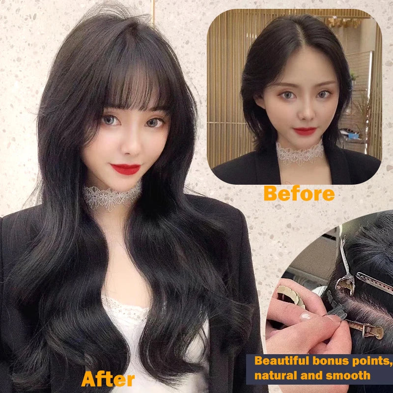 JENSFN Mini Tape In Hair Extensions 100% Remy Natural Human Hair 16"-26"Inch Straight Seamless  PU Skin Weft  Tape Ins For Salon